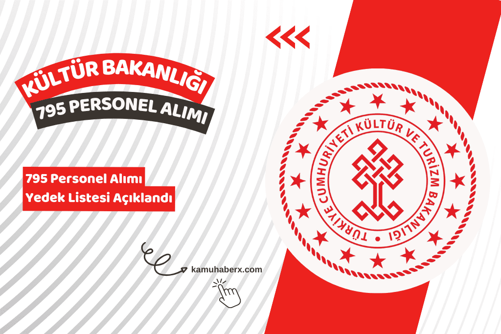 Kültür ve Turizm Bakanlığı 795 Personel Alımı Yedek Listesi Açıklandı