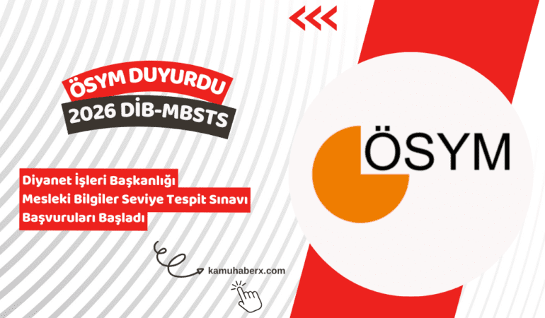 2026 DİB-MBSTS Başvuruları Başladı