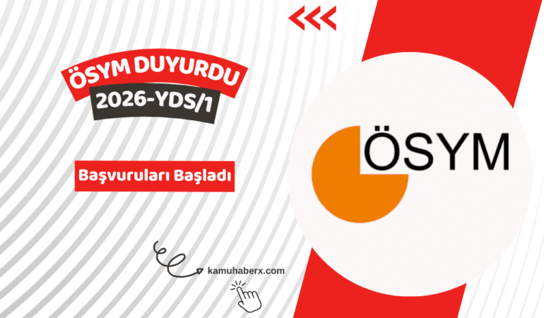 2026-YDS/1 Başvuruları Başladı
