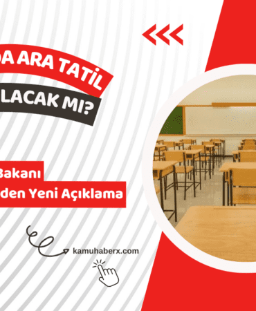 Ara Tatil Kaldırılacak Mı? Bakan Tekin'den Yeni Açıklama