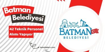 Batman Belediyesi 42 Personel Alımı İş İlanı Yayınlandı