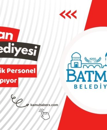 Batman Belediyesi 42 Personel Alımı İş İlanı Yayınlandı