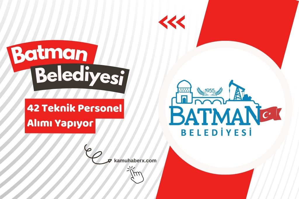 Batman Belediyesi 42 Personel Alımı İş İlanı Yayınlandı