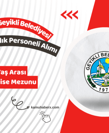 Çanakkale Geyikli Belediyesi Geçici Sağlık Personeli Alımı Yapıyor