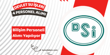 Devlet Su İşleri Genel Müdürlüğü 4 Sözleşmeli Bilişim Personeli Alımı İş İlanı Yayımlandı