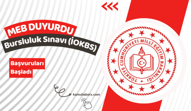 MEB 2026 Bursluluk Sınavı Başvuruları Başladı - 2026 İOKBS Bursluluk Sınavı Başvuru Ekranı