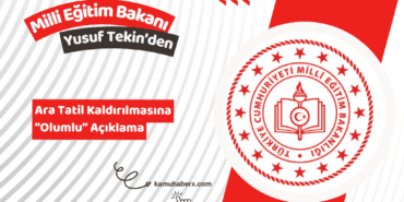 Milli Eğitim Bakanı Yusuf Tekin'den Ara Tatil Kaldırılmasına Olumlu Açıklama