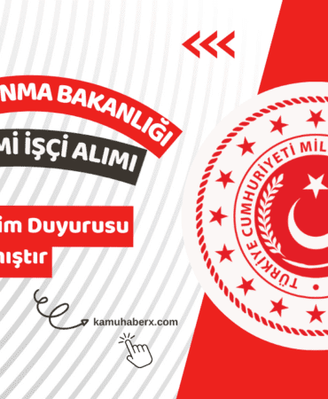 Milli Savunma Bakanlığı 53 Daimi İşçi Alımı Evrak Teslim Duyurusu Yayımlandı