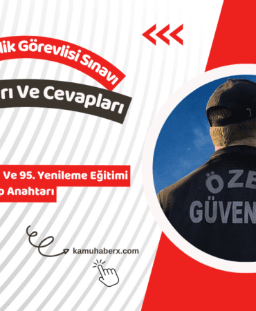 ÖGG Sınavı Soru Ve Cevapları - 119. Temel Eğitim Ve 95. Yenileme Eğitimi ÖGG Sınavı Cevap Anahtarı