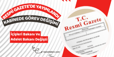 Resmi Gazete'de Yayımlandı: Adalet Bakanı Ve İçişleri Bakanı Değişti