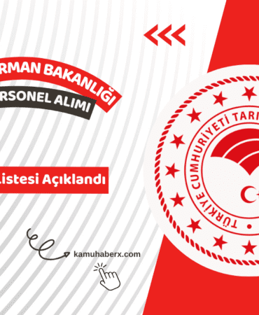 Tarım ve Orman Bakanlığı 200 Sözleşmeli Personel Alımı Yedek Aday Listesi Açıklandı