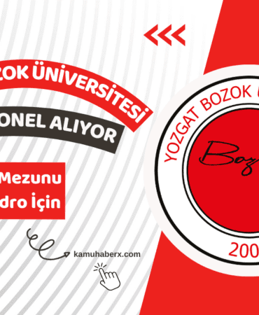 Yozgat Bozok Üniversitesi 16 Sözleşmeli Personel Alımı Yapıyor