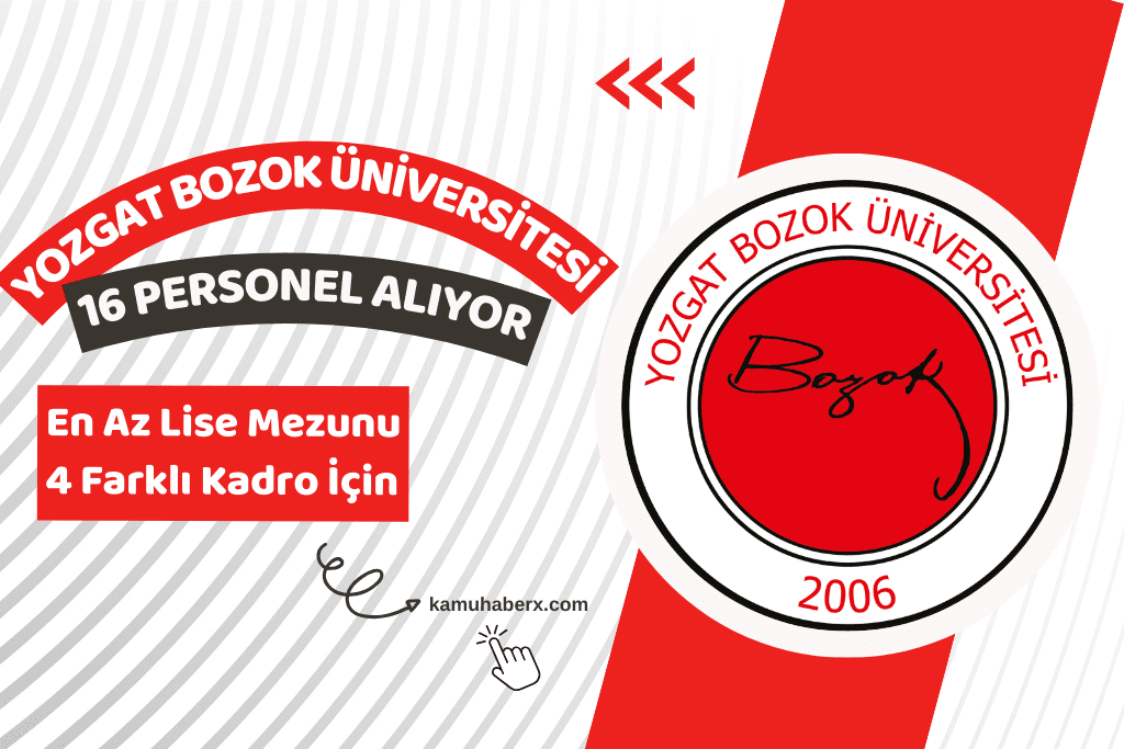 Yozgat Bozok Üniversitesi 16 Sözleşmeli Personel Alımı Yapıyor