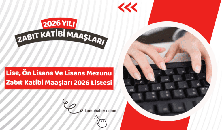 Zabıt Katibi Maaşları 2026 - Adliyede Zabıt Katibi Ne Kadar Maaş Alıyor?