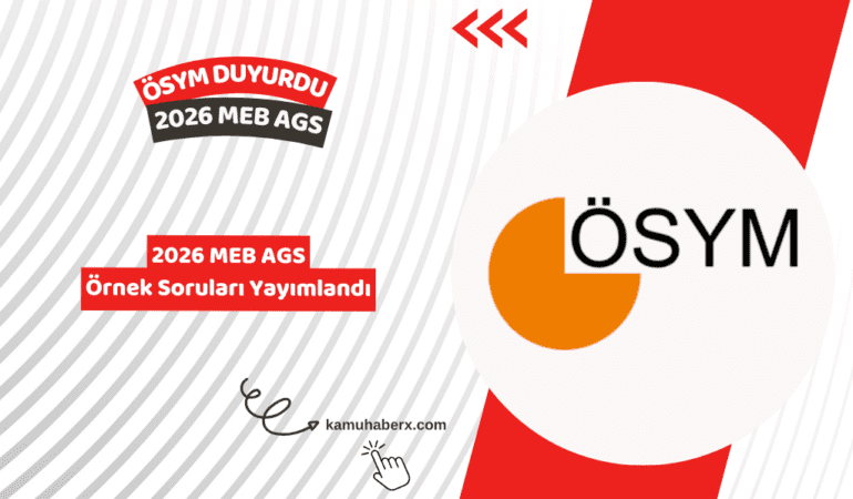 2026 MEB AGS Örnek Soruları Yayımlandı