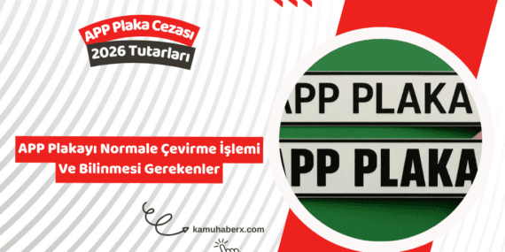 APP Plaka Nasıl Normale Çevrilir? - APP Plaka Cezası Ne Kadar?