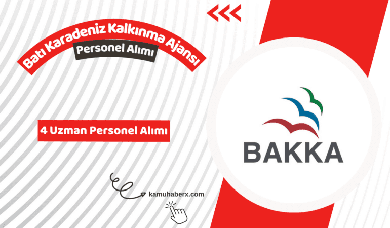 Batı Karadeniz Kalkınma Ajansı 4 Uzman Personel Alımı Yapıyor