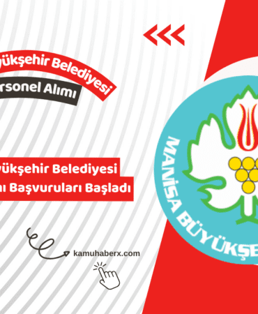 Manisa Büyükşehir Belediyesi 5 Personel Alımı İlanı Yayımlandı