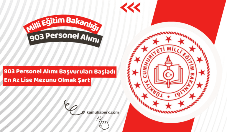 MEB 903 Personel Alımı Başvuruları Başladı - Milli Eğitim Akademisi 903 Sözleşmeli Personel Alımı Başvuru Ekranı