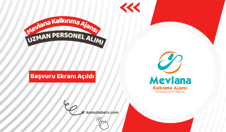 Mevlana Kalkınma Ajansı 1 Uzman Personel Alımı Yapıyor
