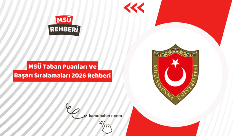 MSÜ Taban Puanları Ve Başarı Sıralamaları 2026